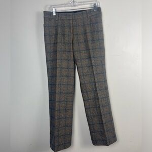 J.Crew 100% Italian Wool Gray Flannel Straight Leg Pants size 4